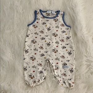 👶🏻Vintage Baby B’gosh Sleeveless Romper with Animal Print